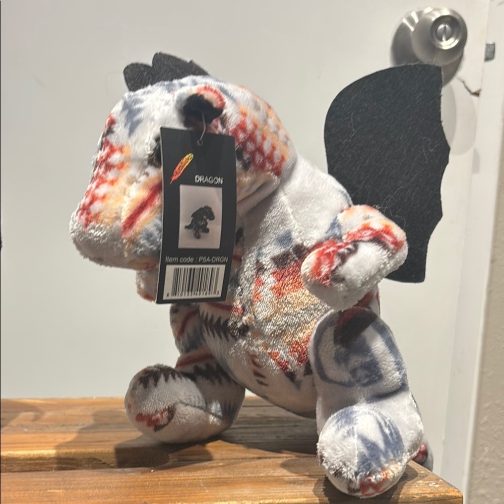 Black and Red Stuffed Animal Plush Toy